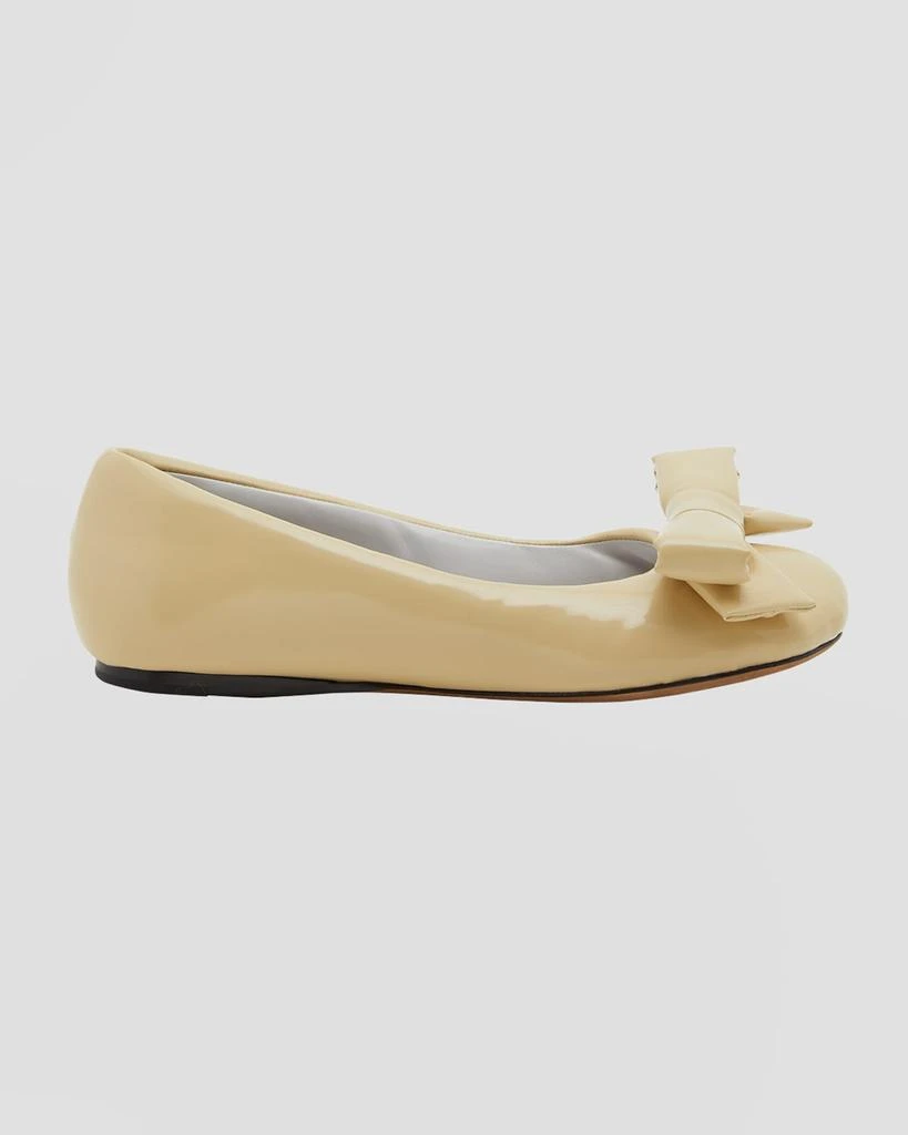 Loewe Puffy Patent Leather Ballerina Flats 1