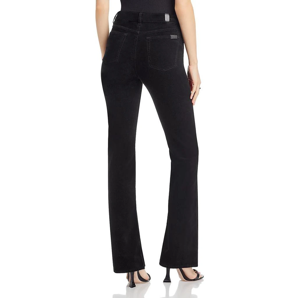 7 For All Mankind Lisha Womens High Rise Flocked Bootcut Jeans 2