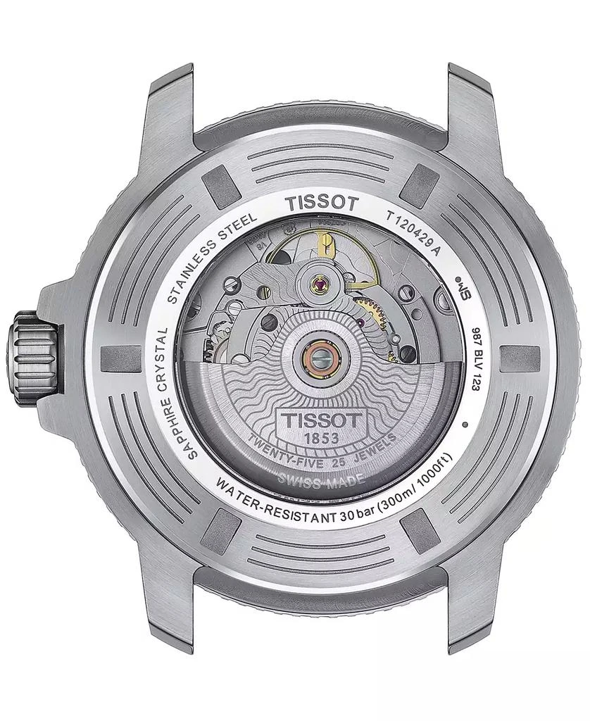 Tissot Men's Swiss Automatic Seastar 1000 Powermatic 80 GMT Stainless Steel Bracelet Watch 46mm 3
