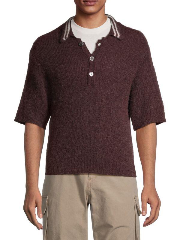 Our Legacy Our Legacy Evening Knitted Polo Shirt - Polo