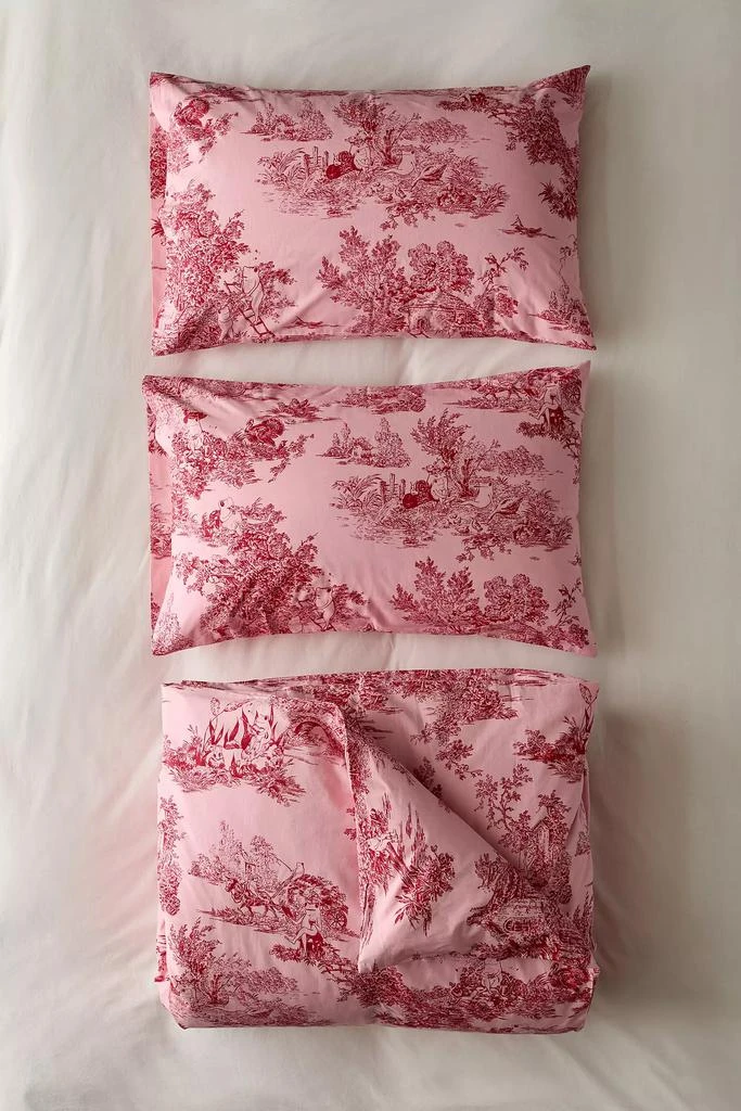 Urban Outfitters Frog Toile Duvet Cover Set 4