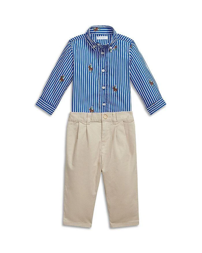 Ralph Lauren Boys
 Polo Bear Shirt 
Flex Abrasion Pants Set - Baby