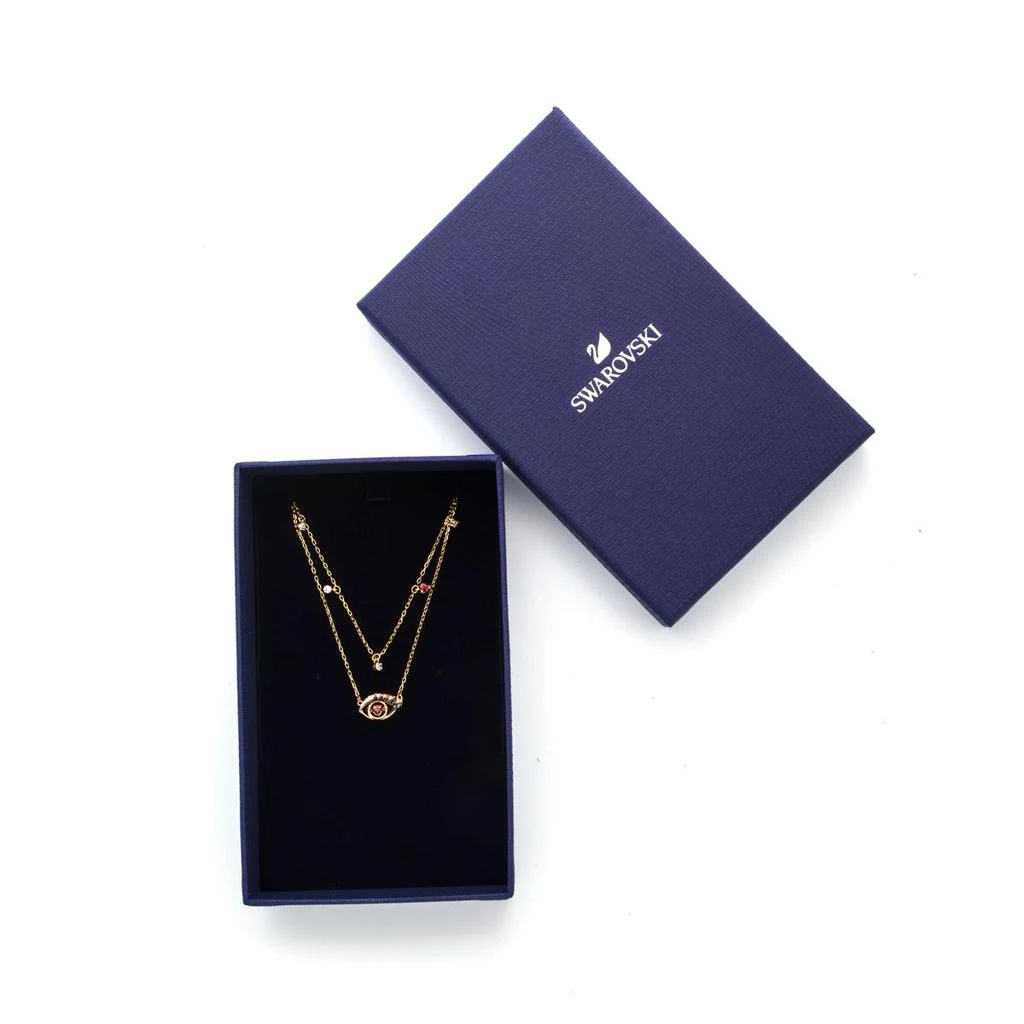 Swarovski Swarovski New Love Gold Tone Dark Multi Colored Crystal Necklace 5483979 2
