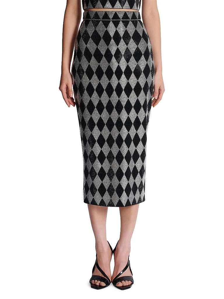 Balmain Crystal-Embellished Midi-Skirt 3