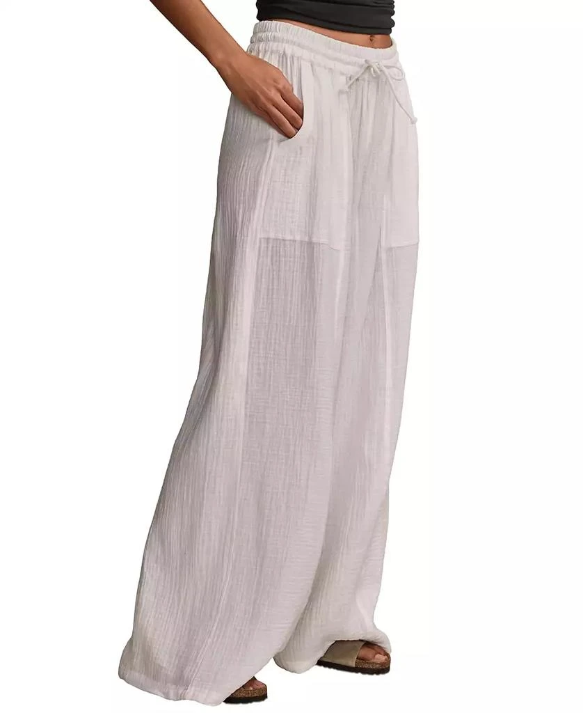 Lucky Brand Women
s Cotton Gauze Drawstring Pants 3