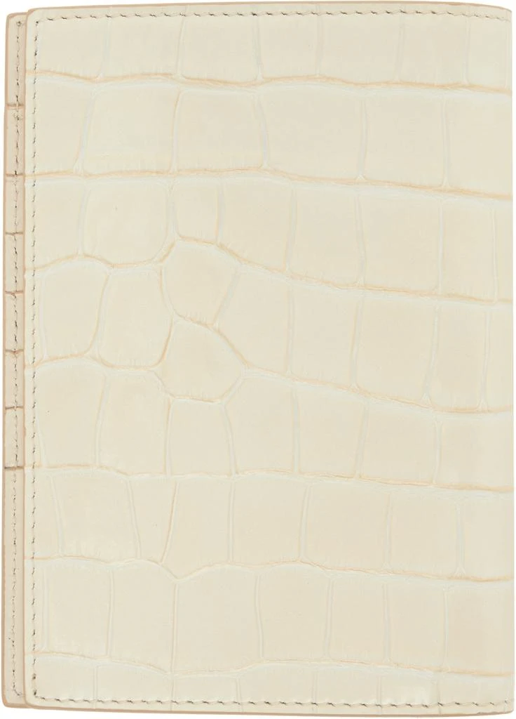 Tom Ford Off-White Shiny Croc T Line Passport Holder 2