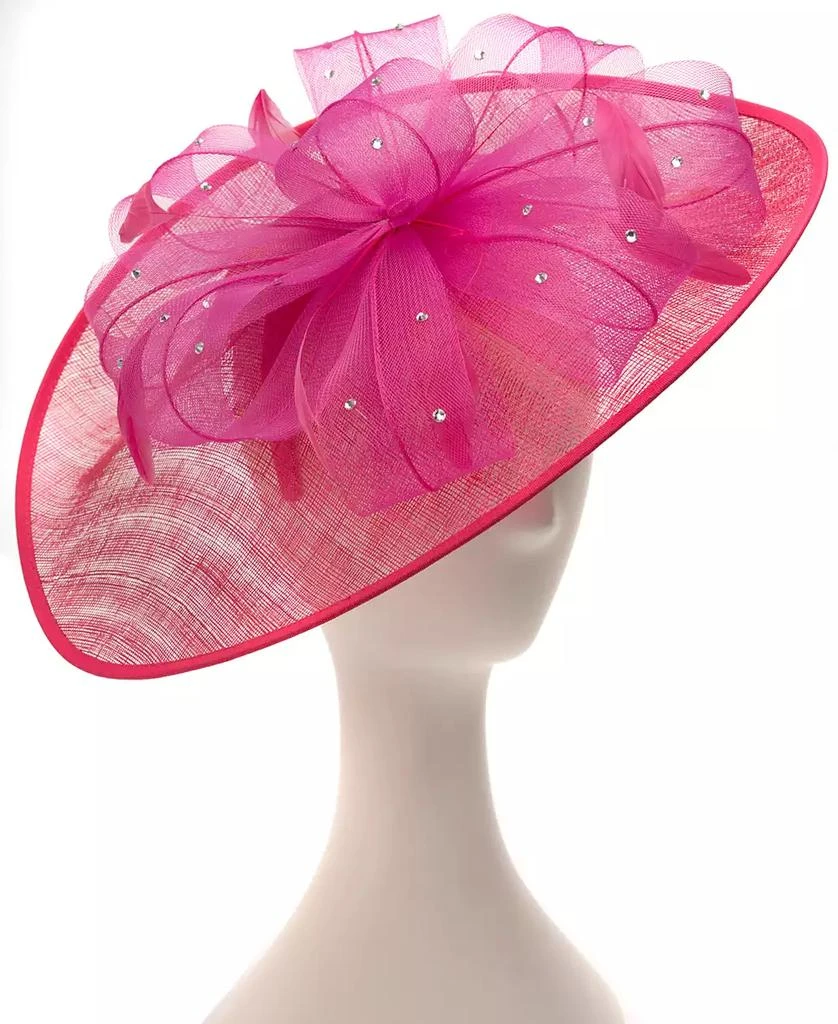 August Hat Company Embellished Sinamay Fascinator 1