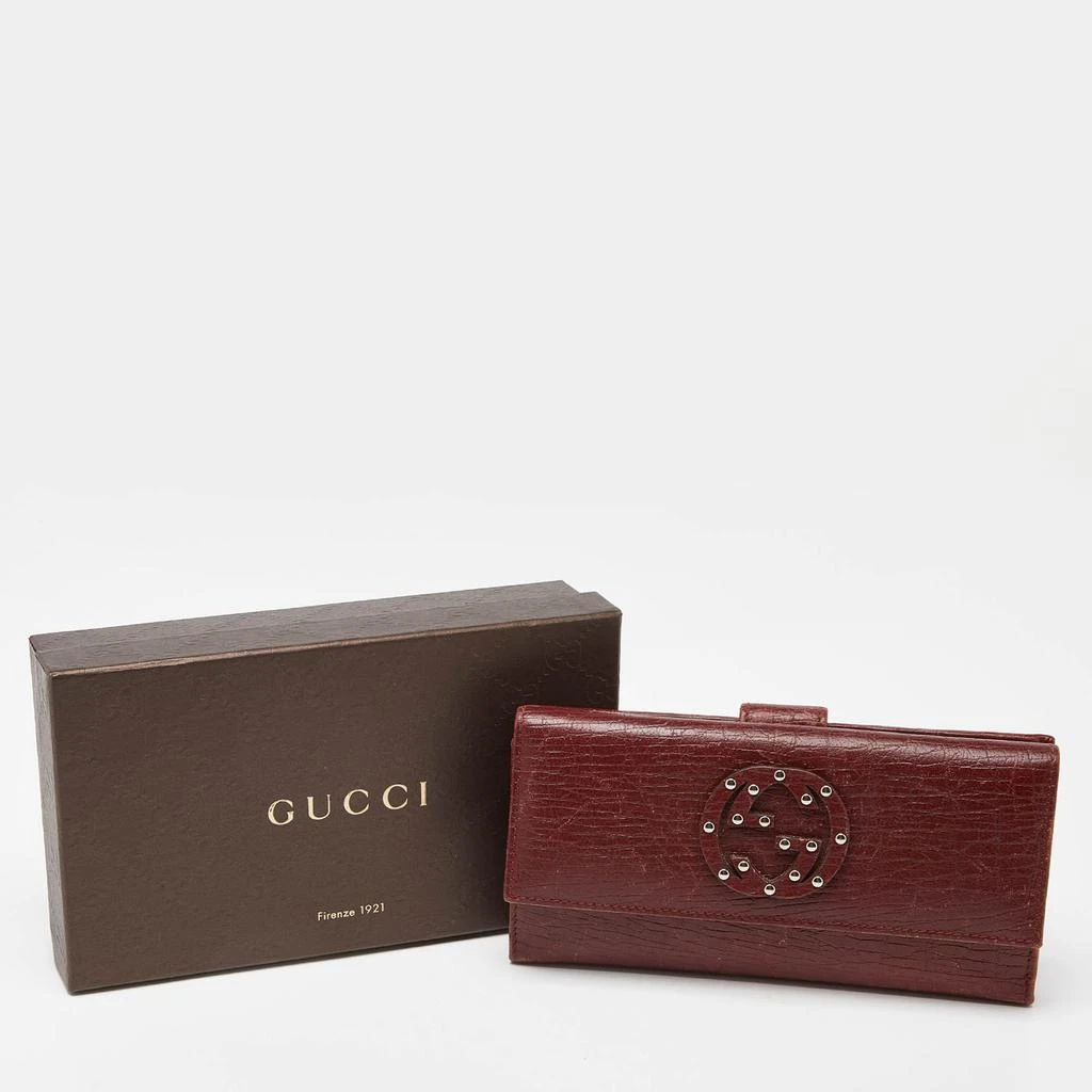 Gucci Gucci Brick Leather Soho Studded Continental Wallet 7