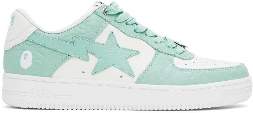 Bape White & Blue Sta #4 M1 Sneakers 1