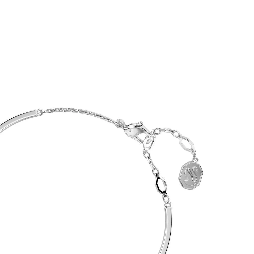Swarovski Hyperbola bangle heart blue rhodium plated 7