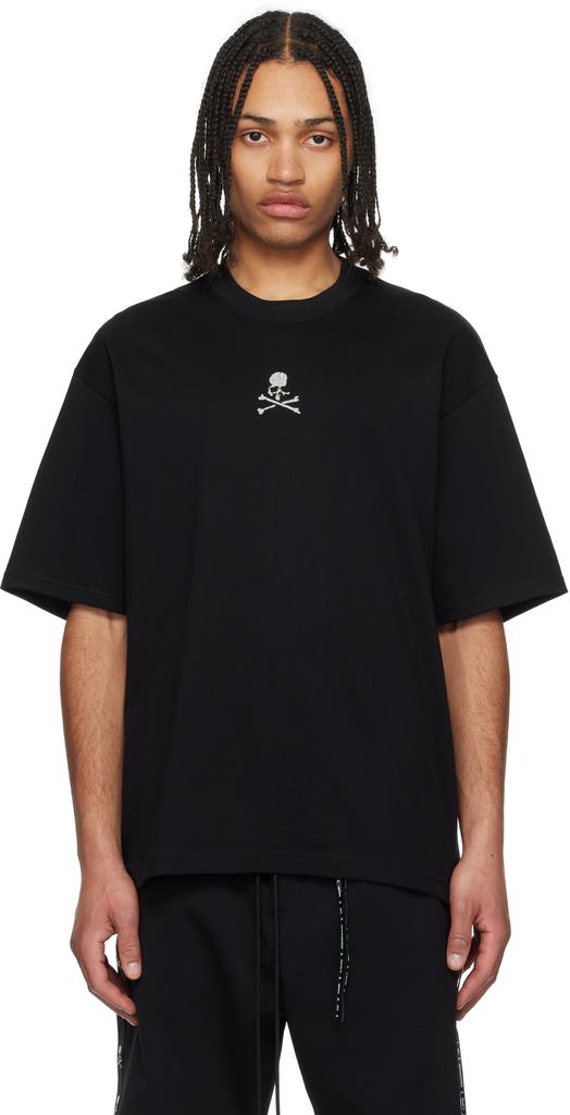 mastermind JAPAN Black Boxy Loopwheel T-shirt