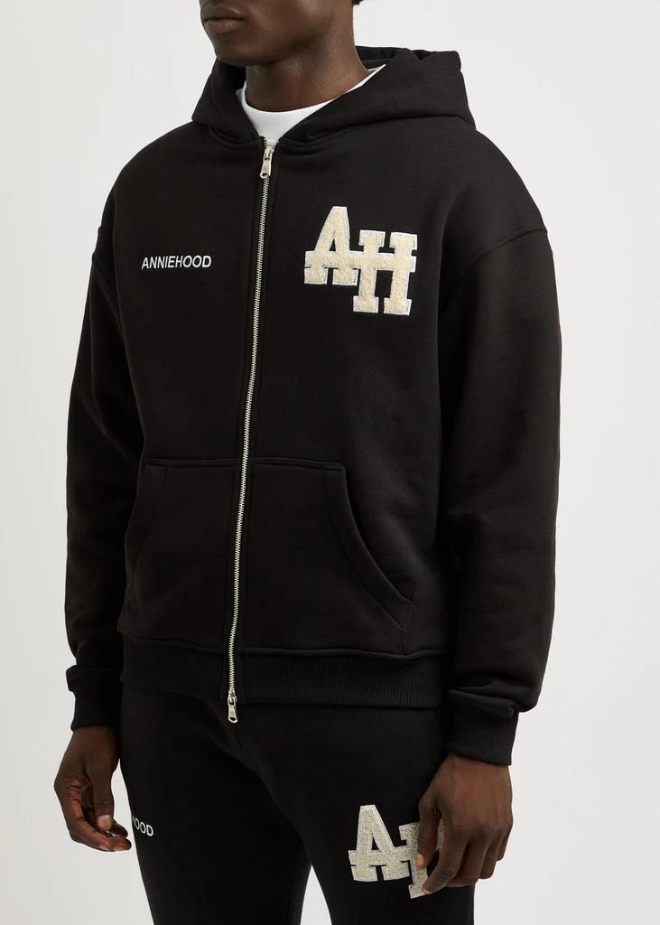 ANNIE HOOD Logo hooded cotton sweatshirt 2