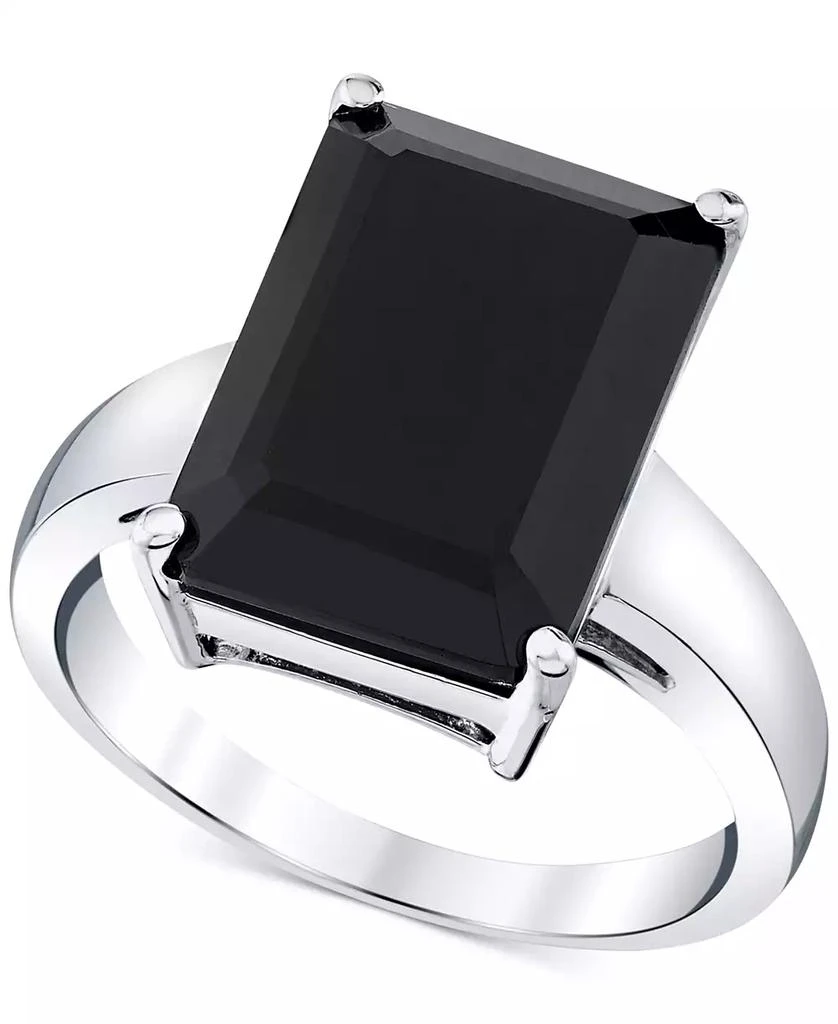 Macy
s Onyx Statement Ring in Sterling Silver