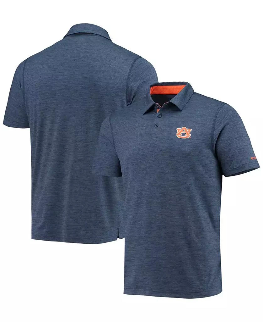 Columbia Men's Navy Auburn Tigers Tech Trail Omni-Shade Polo Shirt 1