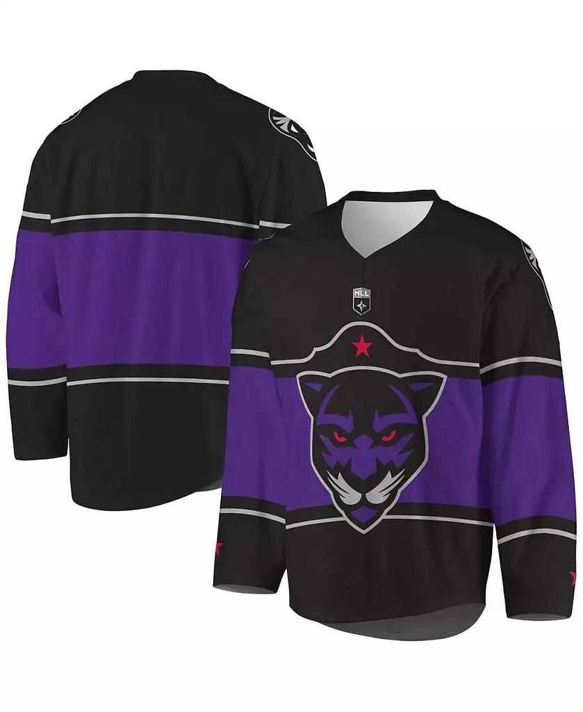 ADPRO Sports Men's Black and Purple Panther City Lacrosse Club Replica Jersey 1