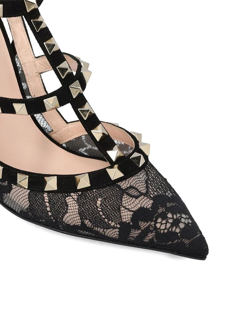 Valentino Valentino	Garavani Rockstud Pointed Toe Lace Pumps 4