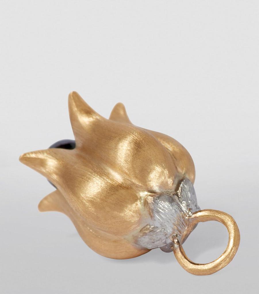 Annoushka Yellow Gold and Diamond Tulip Earrings