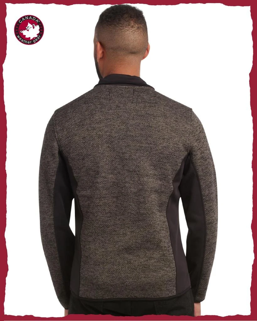 Canada Weather Gear CANADA WEATHER GEAR Men
s Sweater Fleece Jacket - Warm Zip Up Techno Fleece Sweater - Casual Outdoor Jackets for Men (M-XXL) 2