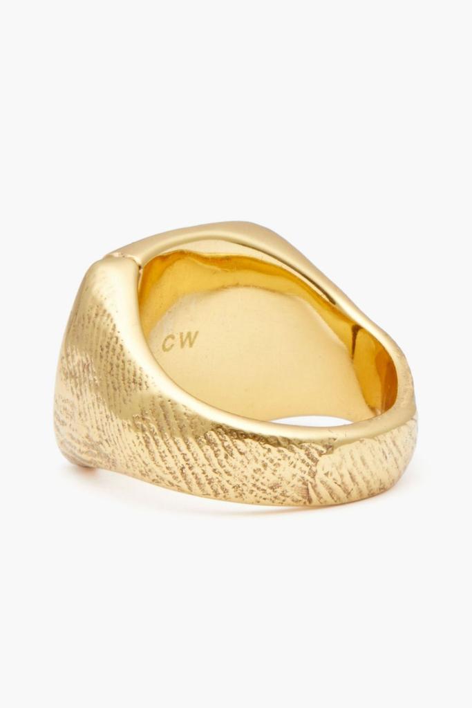 CORNELIA WEBB Gold-plated onyx ring