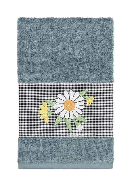 Linum Home Textiles DAISY Embellished Hand Towel