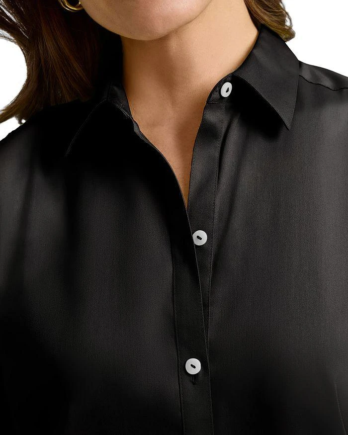 FOXCROFT Scarlett Long Sleeved Matte Sateen Shirt 3