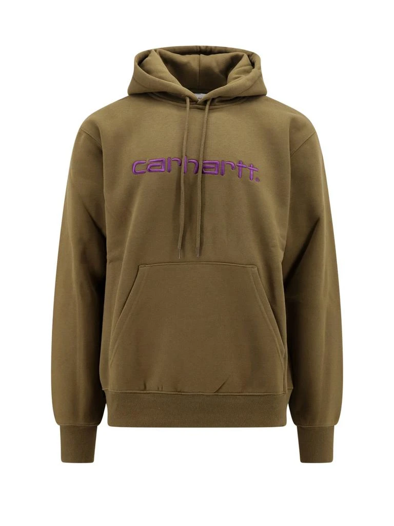 Carhartt WIP Carhartt WIP Logo Embroidered Drawstring Hoodie 1