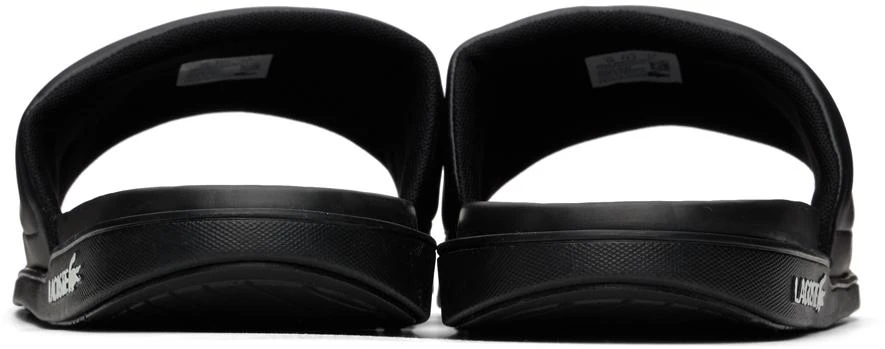 Lacoste Black Croco Dualiste Slides 2