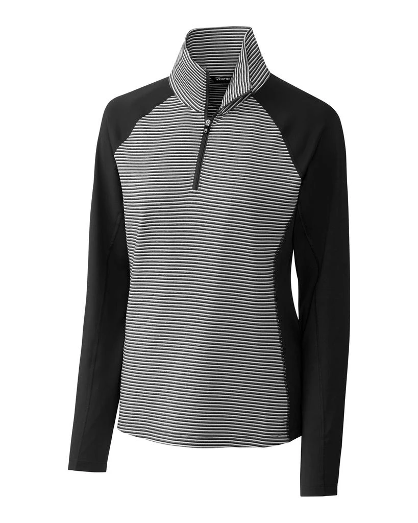 Cutter & Buck Forge Tonal Stripe Stretch Half Zip Womens Top 7