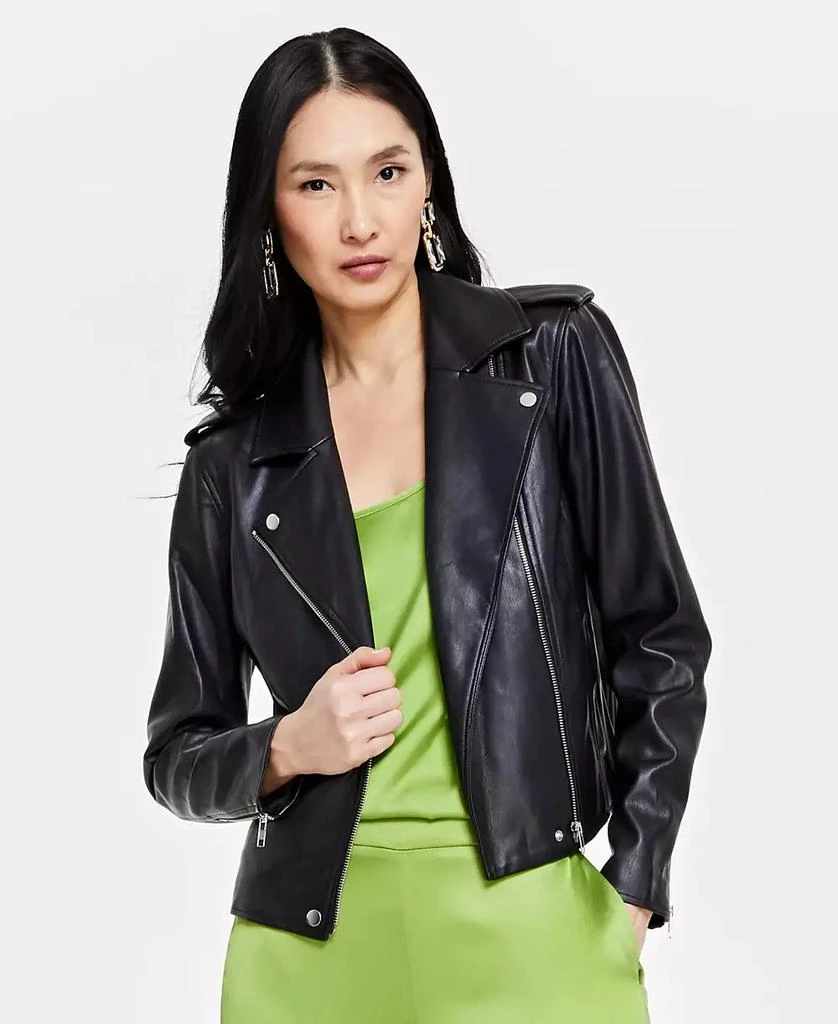 INC International Women's Faux-Leather Jacket, Created for Macy's 1