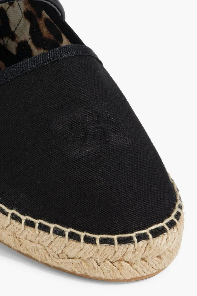 Ganni Buckled canvas espadrilles 4