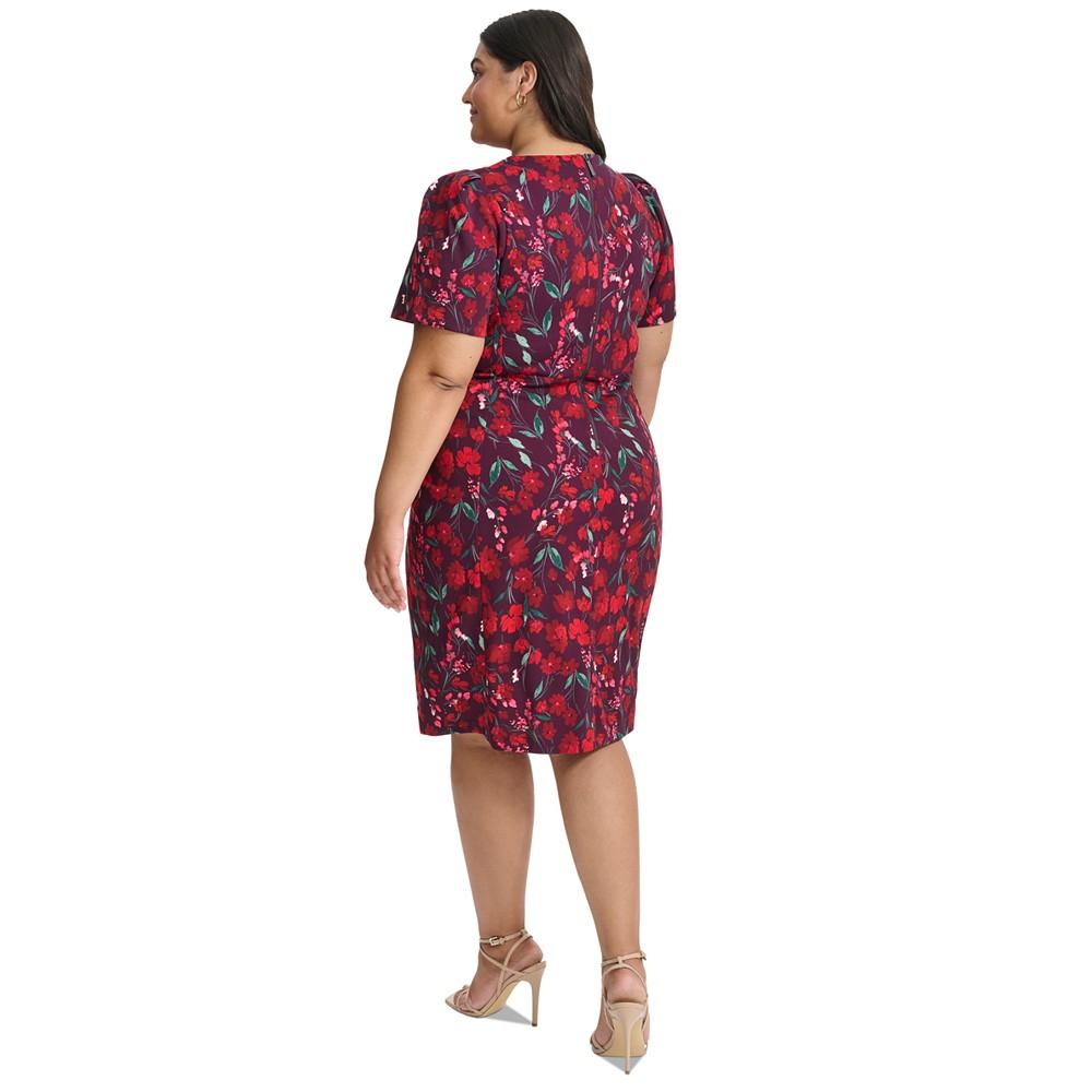 Calvin Klein Plus Size Printed Short-Sleeve Dress