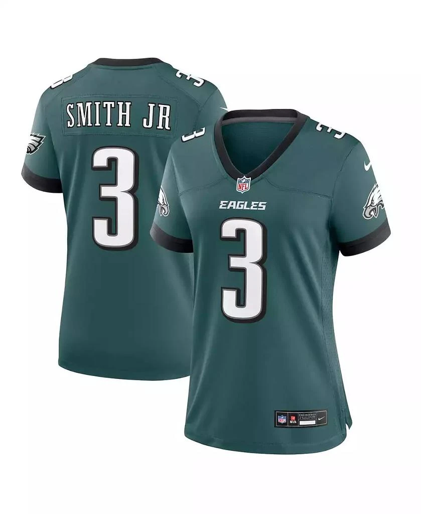 NIKE Women's Nolan Smith Midnight Green Philadelphia Eagles Team Game Jersey 1