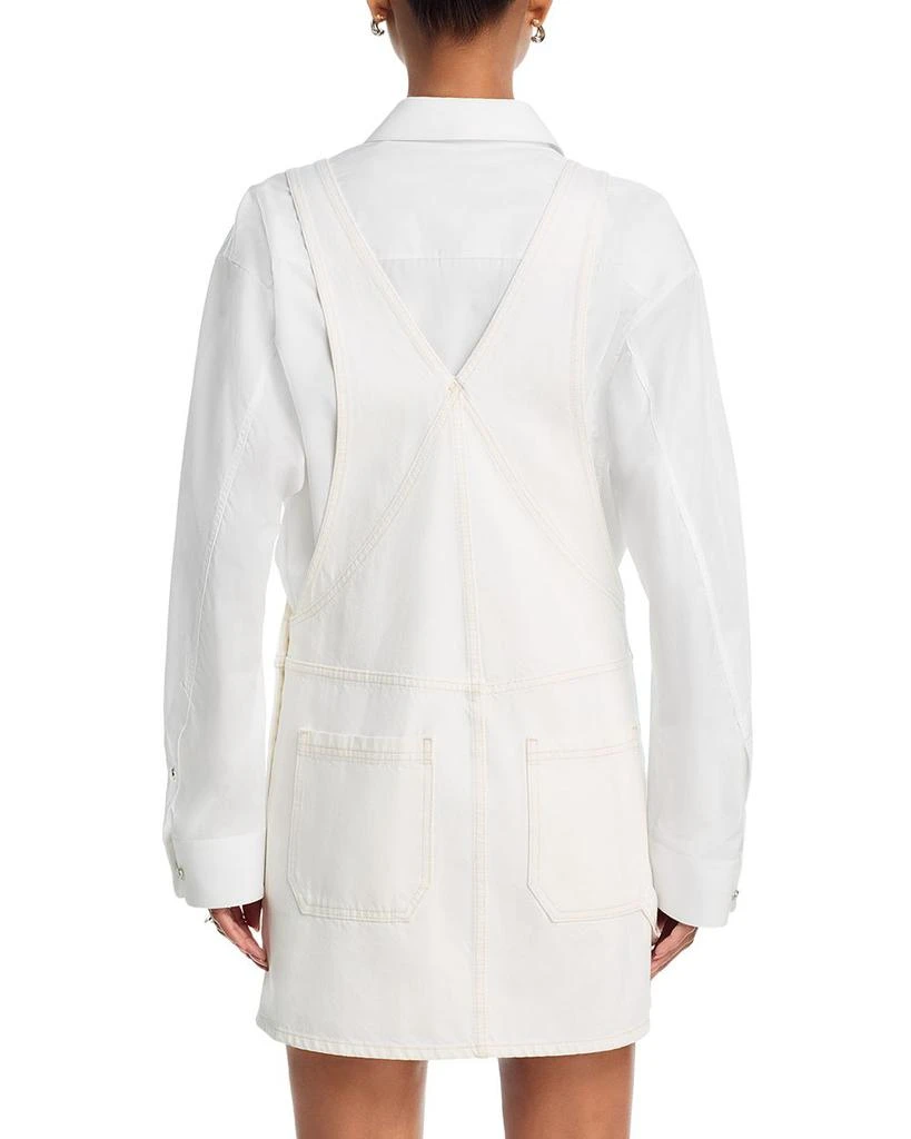 FRAME The Skirtall Overall Dress in Au Natural Clean 4