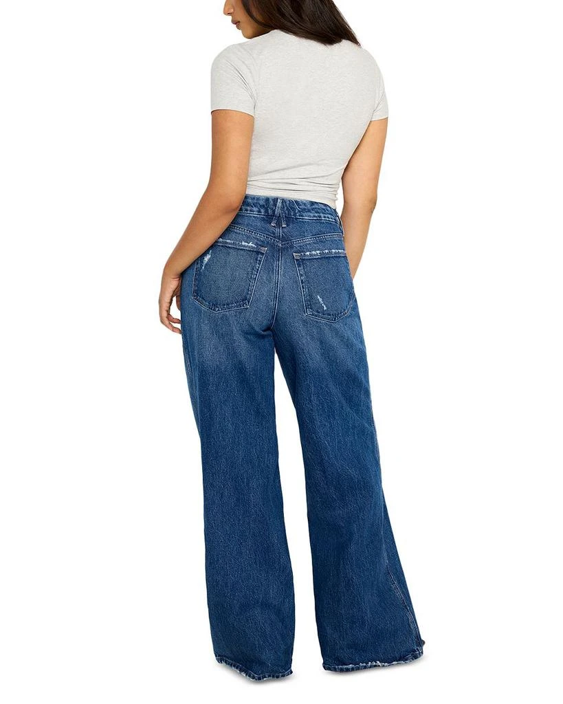 Good American Good Skate High Rise Wide Leg Jeans in I713 2