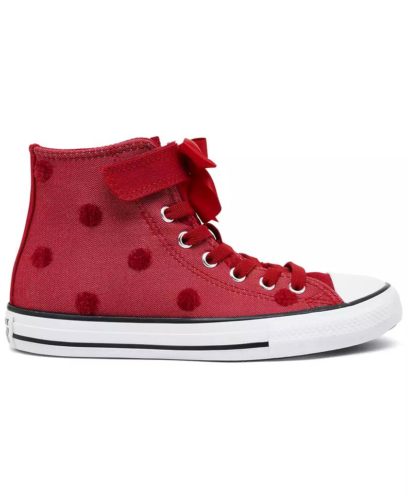 Converse Little Girls Chuck Taylor All Star Bows High Top Fastening Strap Casual Sneakers from Finish Line