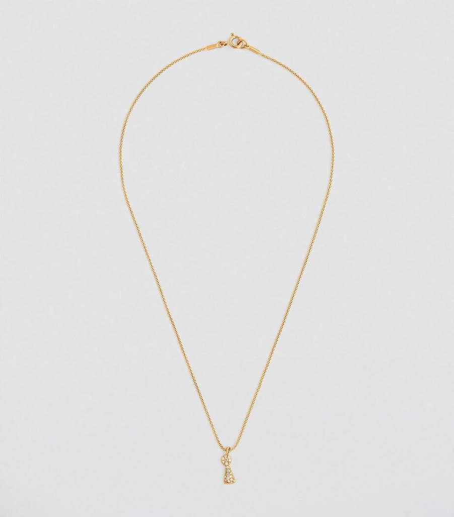 Nada Ghazal Yellow Gold and Diamond Doors of Opportunity Mini Unlock Necklace 3