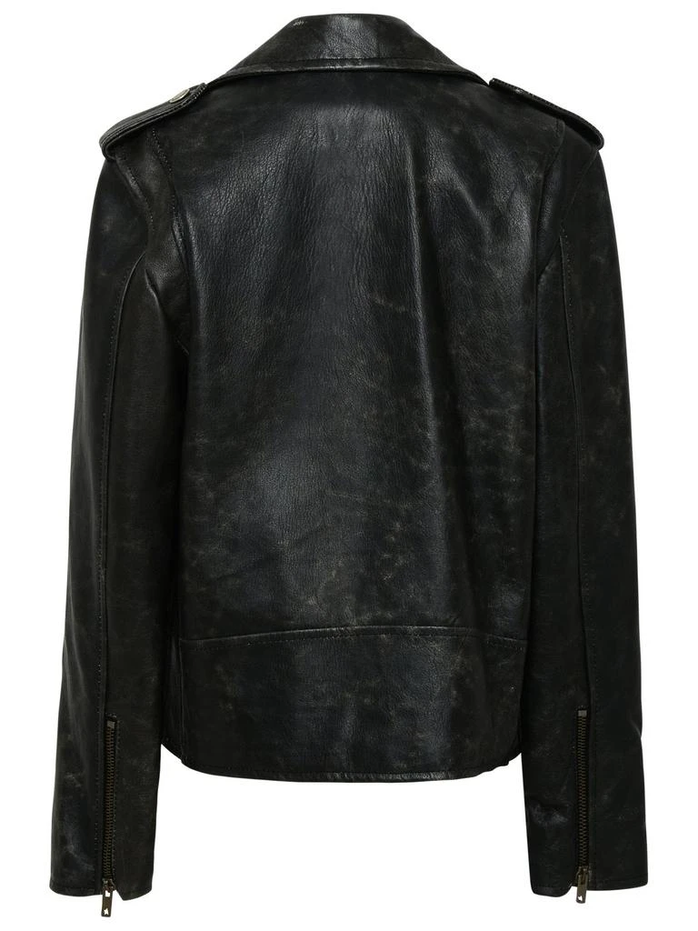 Golden Goose Golden Goose Kids Zipped Biker Jacket 2