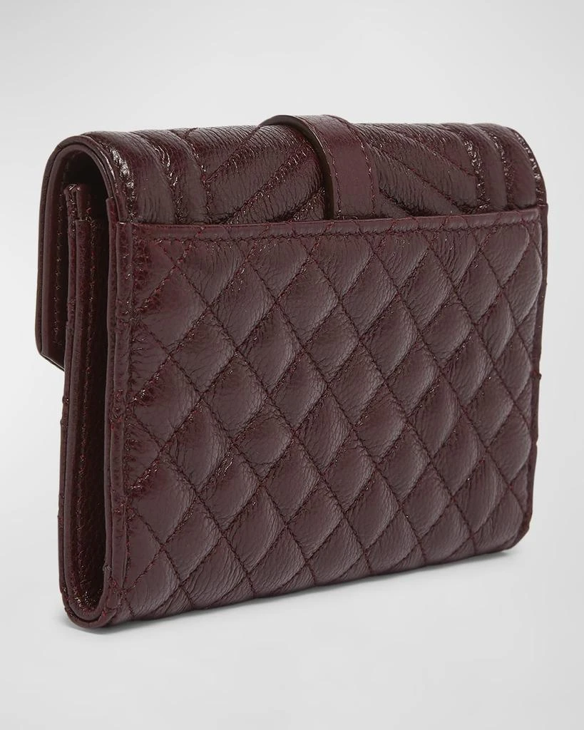 Yves Saint Laurent Small YSL Envelope Flap Wallet in Quilted Leather 5