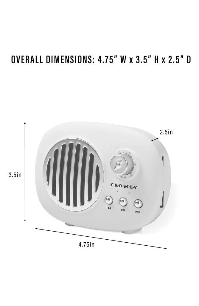 Crosley Piper Portable Bluetooth Speaker 3