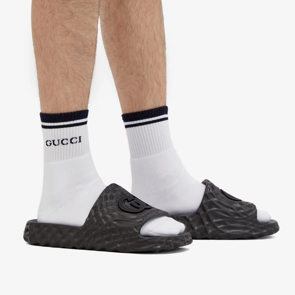 Gucci Gucci Interlocking Logo Ripple Sole Slide 6
