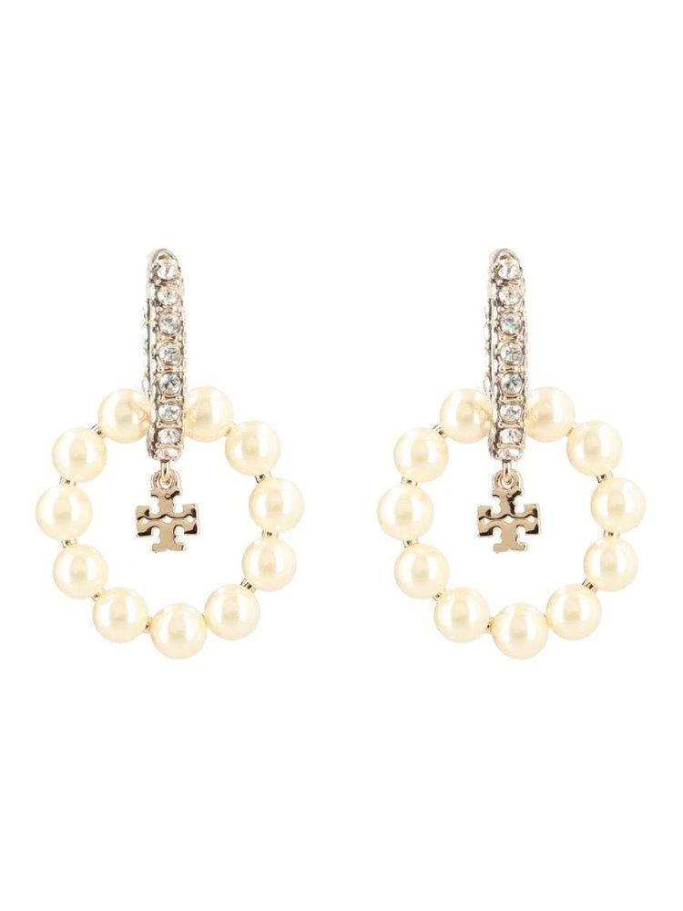 Tory Burch Tory Burch Moondance Embellished Hoop Earrings