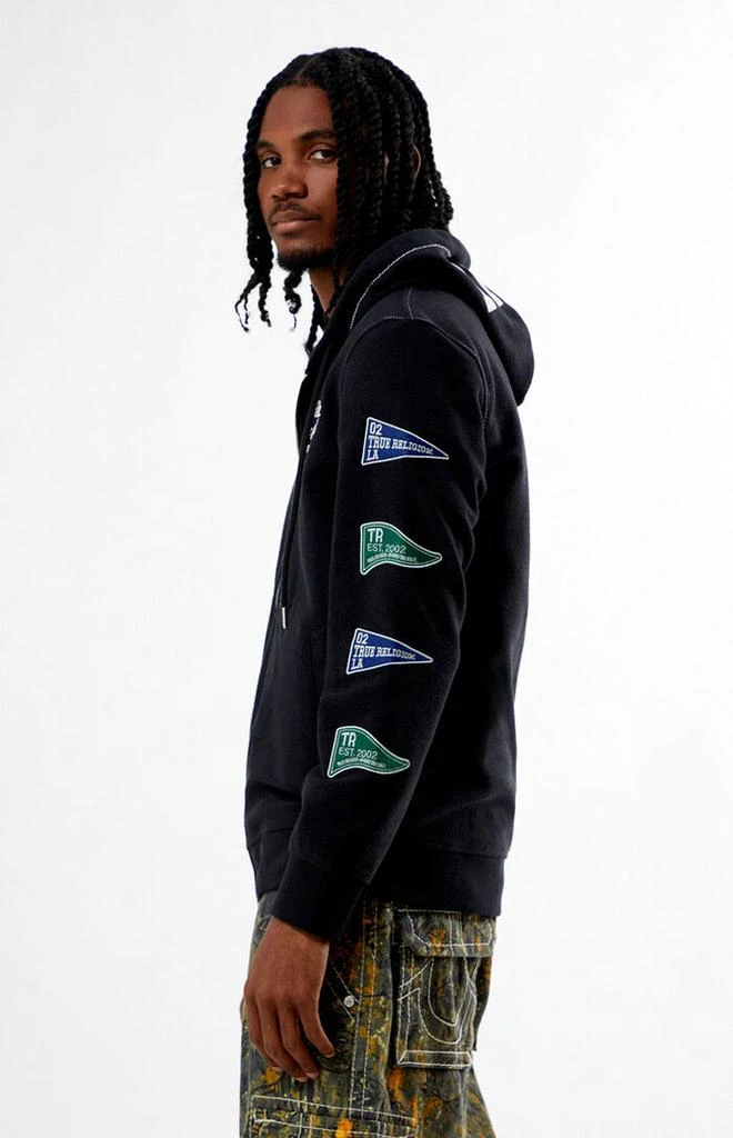 True Religion Reverse Terry Zip Up Hoodie 4