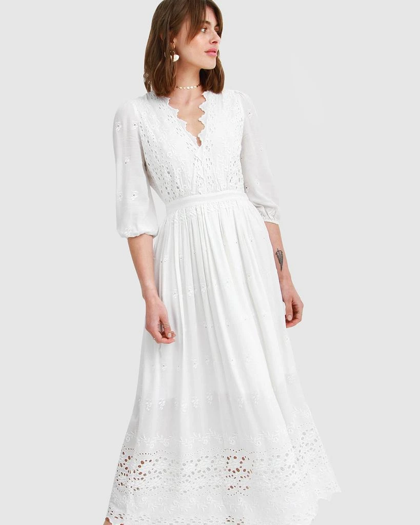 Belle & Bloom All Eyes On Me Midi Dress - White 6