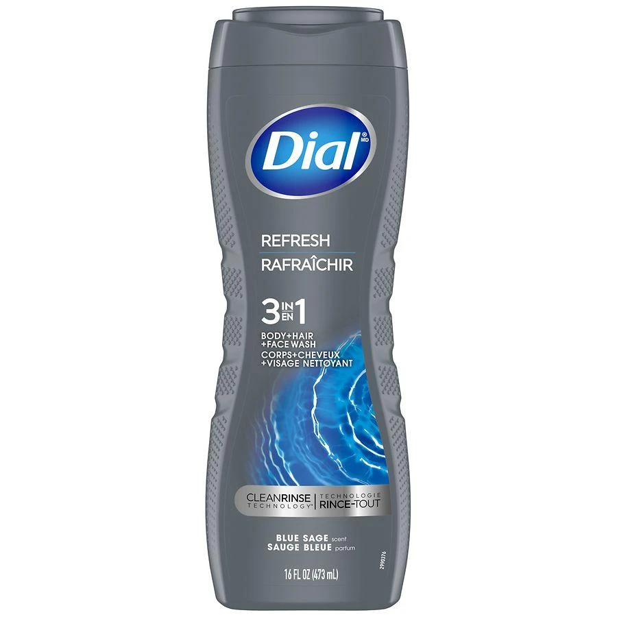 Dial Men 3 in 1 Body Wash Blue Sage 1