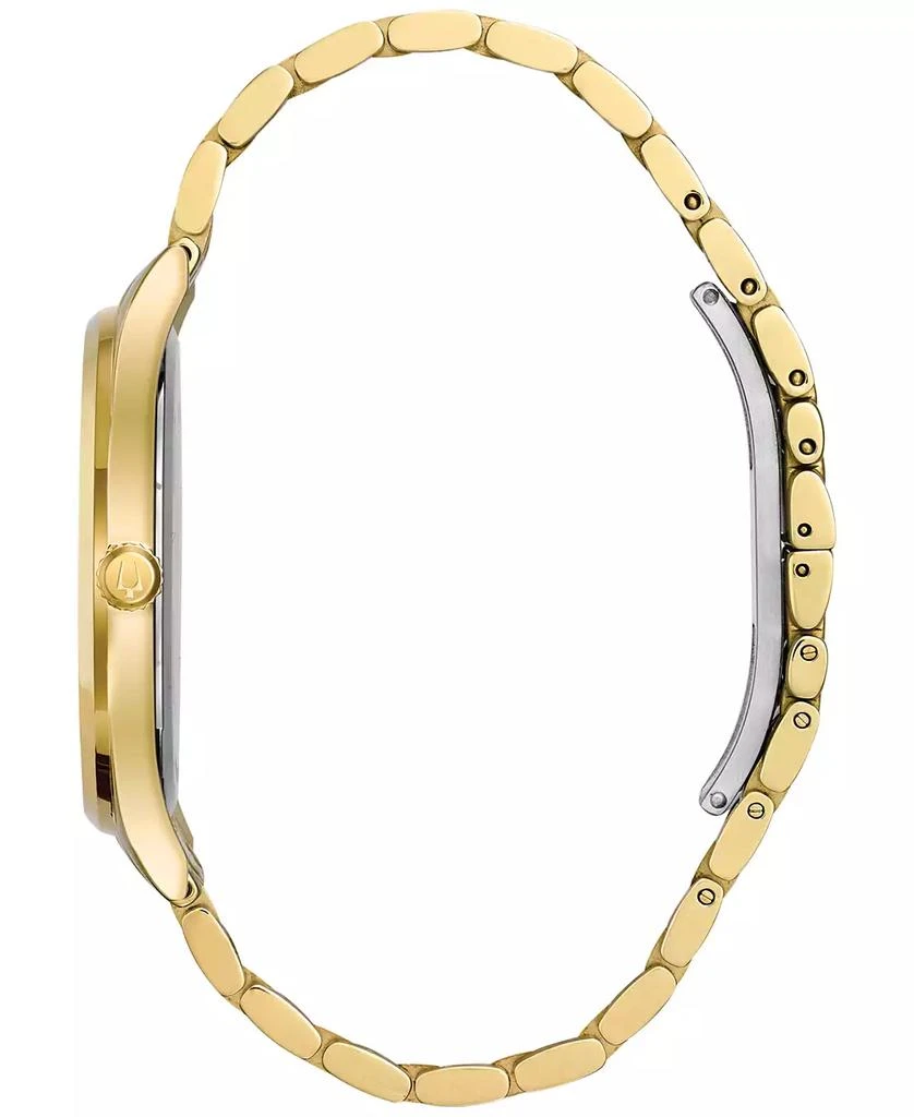Bulova Men's Dress Diamond Accent Gold-Tone Stainless Steel Bracelet Watch 40mm 97D108 2