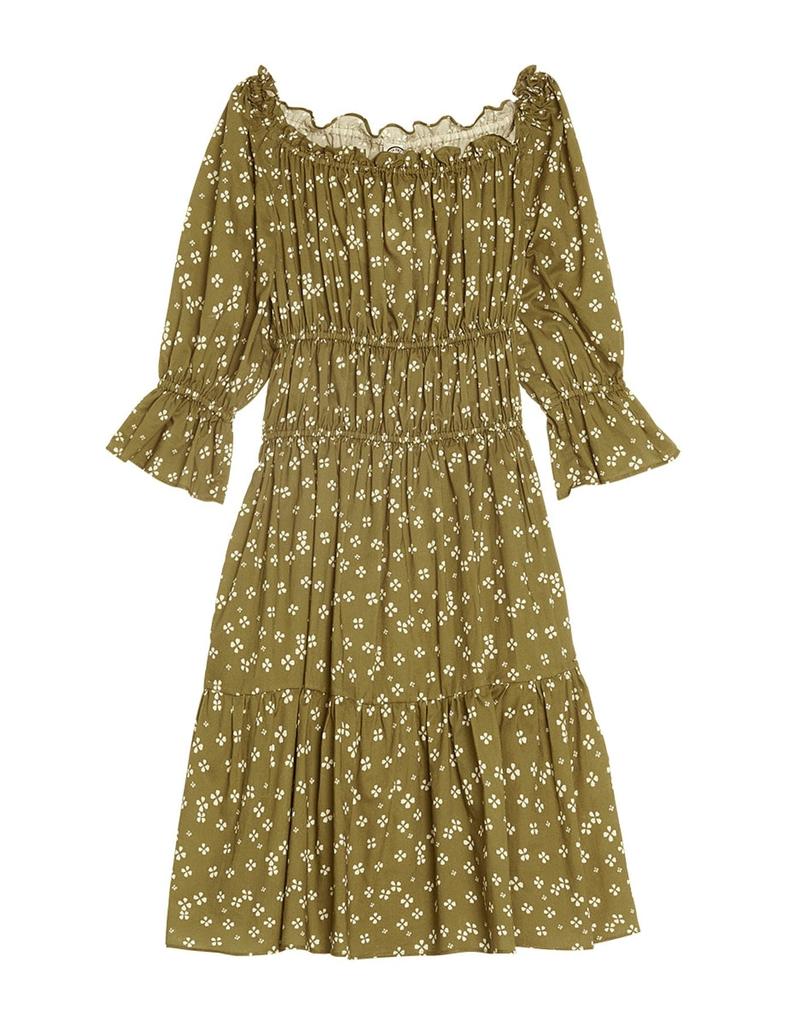 INES DE LA FRESSANGE PARIS Palmina Lucky khaki dress
