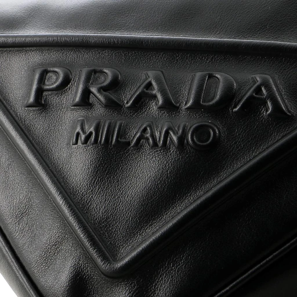 Prada Triangle Logo Zip Crossbody Bag Leather Small 5