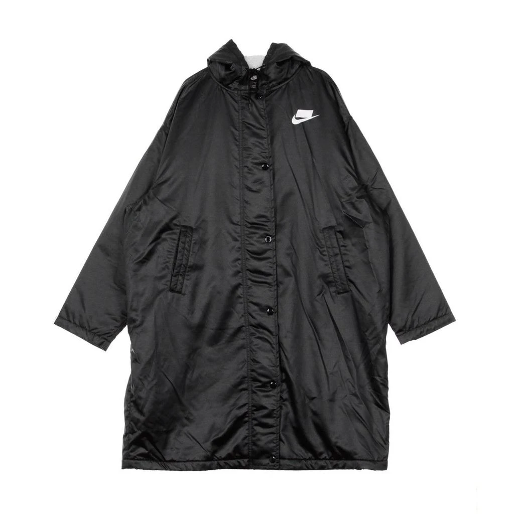 NIKE W Sport Pac Parka Women's Long Jacket Black/muslin/white 1