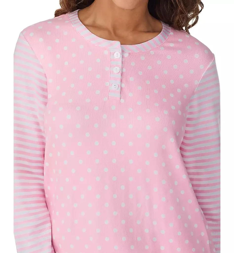 Cuddl Duds Women's Printed Button-Front Jogger Pajama Set 3
