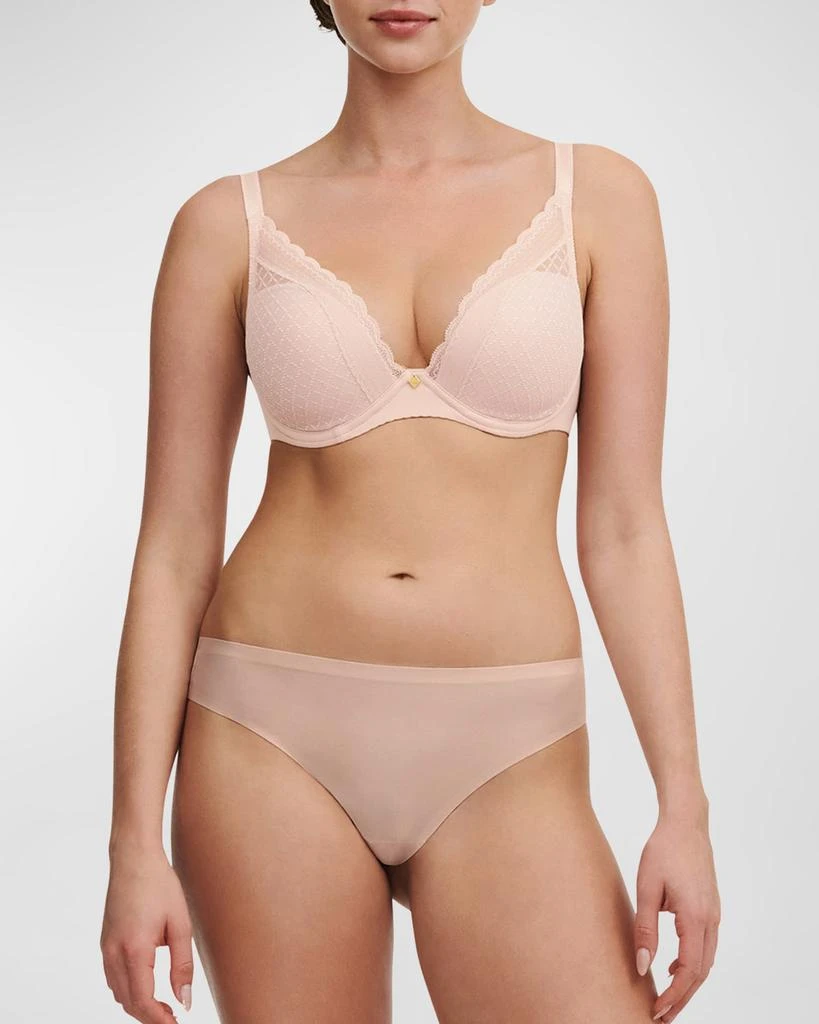 Chantelle Norah Chic Lace Plunge T-Shirt Bra 2